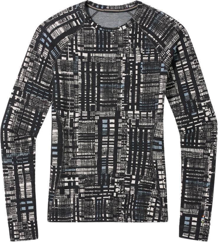 Classic Thermal Merino 250 Base Layer Crew - Womens - Black Digi Plaid 1