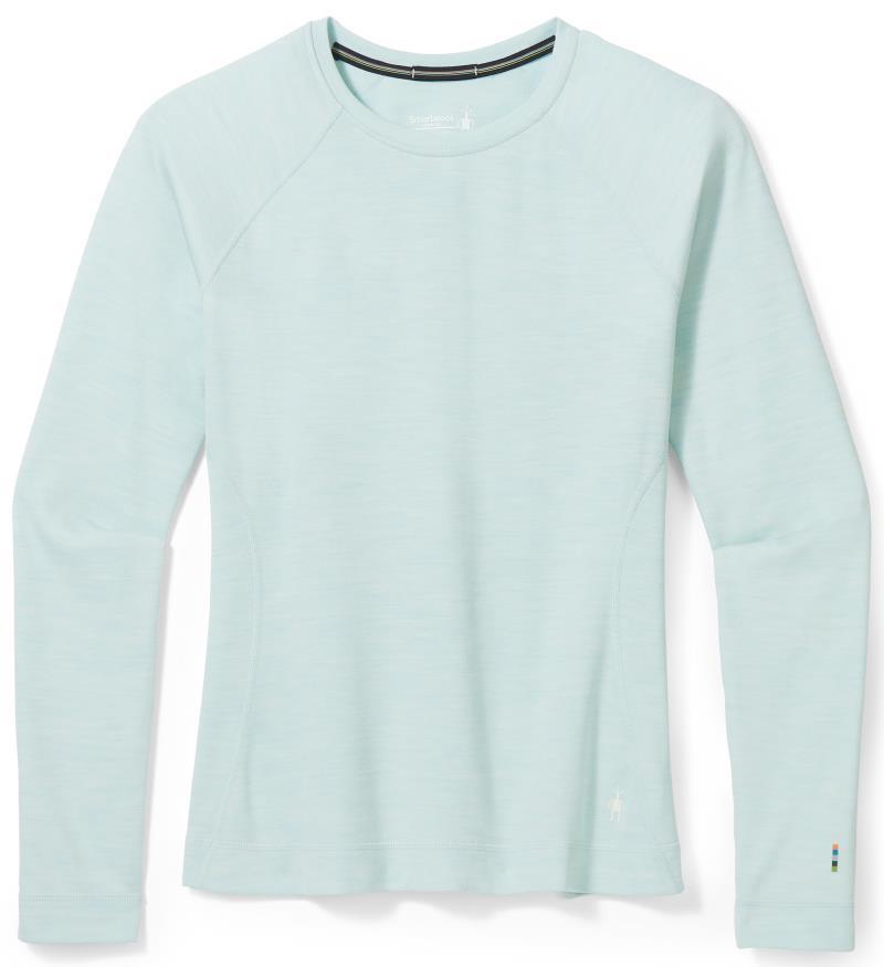 Classic Thermal Merino 250 Base Layer Crew - Womens - Bleached Aqua Heather 1