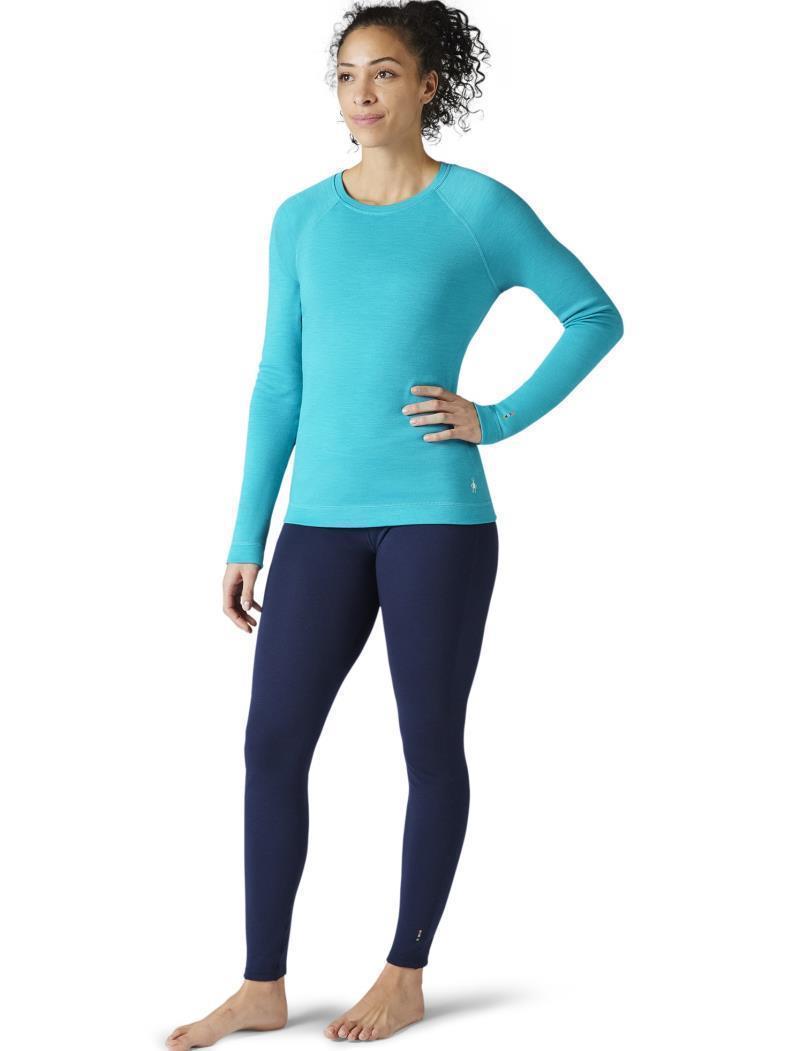 Classic Thermal Merino 250 Base Layer Crew - Womens - Capri Blue Heather 2