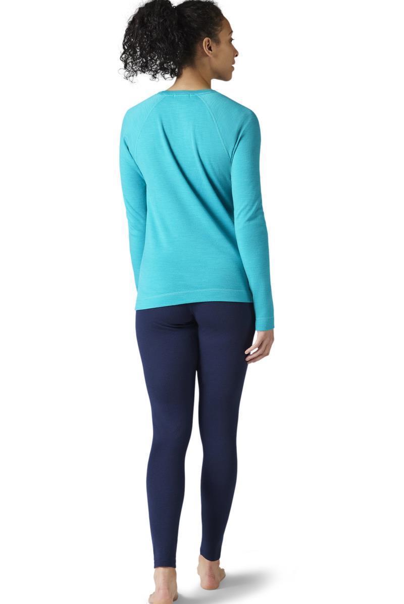 Classic Thermal Merino 250 Base Layer Crew - Womens - Capri Blue Heather 3