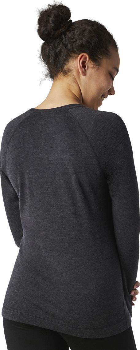 Classic Thermal Merino 250 Base Layer Crew - Womens - Charcoal Heather 3