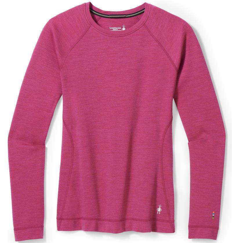 Classic Thermal Merino 250 Base Layer Crew - Womens - Festive Fuchsia Heather 1