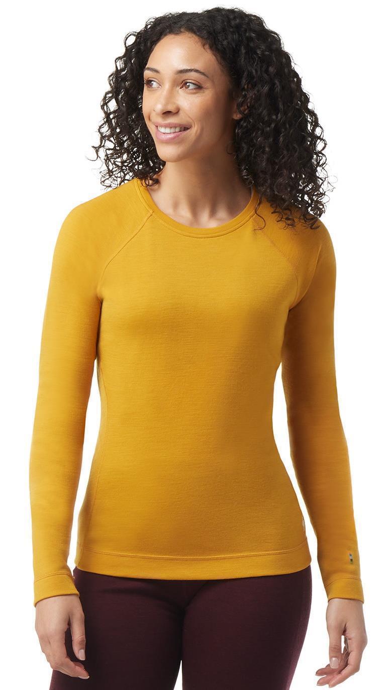 Classic Thermal Merino 250 Base Layer Crew - Womens - Honey Gold Heather 2