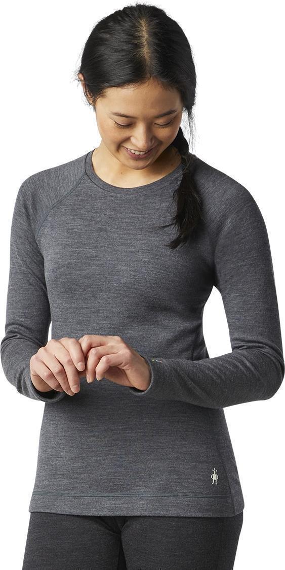 Classic Thermal Merino 250 Base Layer Crew - Womens - Medium Gray Heather 2