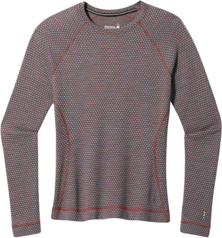 Classic Thermal Merino 250 Base Layer Crew - Womens - Pecan Brown Dot 1