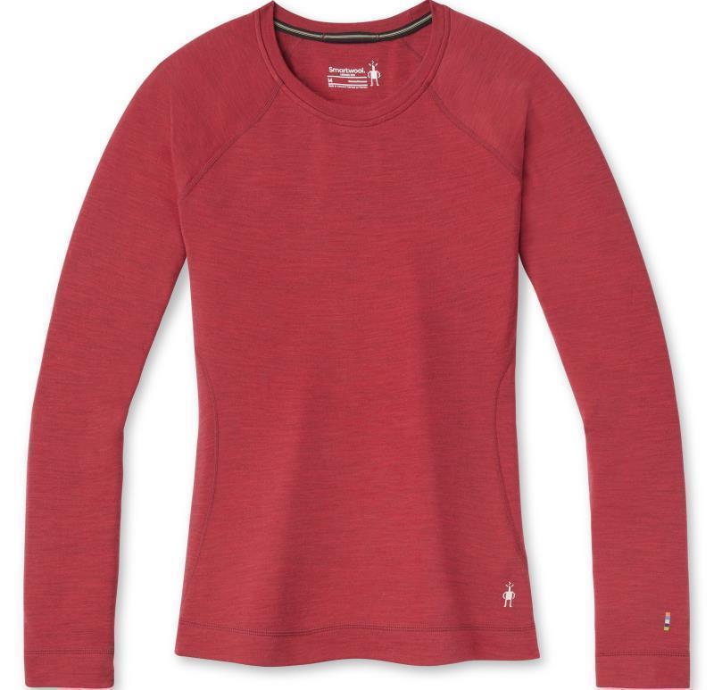 Classic Thermal Merino 250 Base Layer Crew - Womens - Pomegranate Heather 1