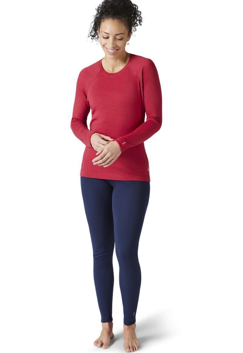 Classic Thermal Merino 250 Base Layer Crew - Womens - Pomegranate Heather 2