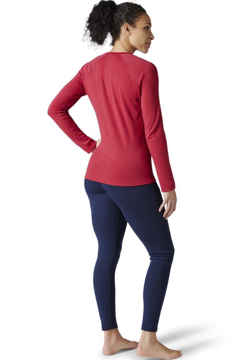 Classic Thermal Merino 250 Base Layer Crew - Womens - Pomegranate Heather 3