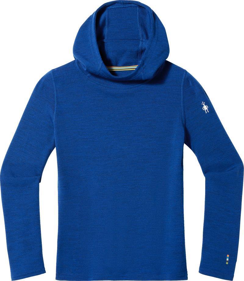 Classic Thermal Merino 250 Base Layer Hoodie - Kids - Blueberry Hill Heather 1