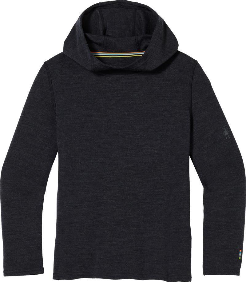 Classic Thermal Merino 250 Base Layer Hoodie - Kids - Charcoal Heather 1