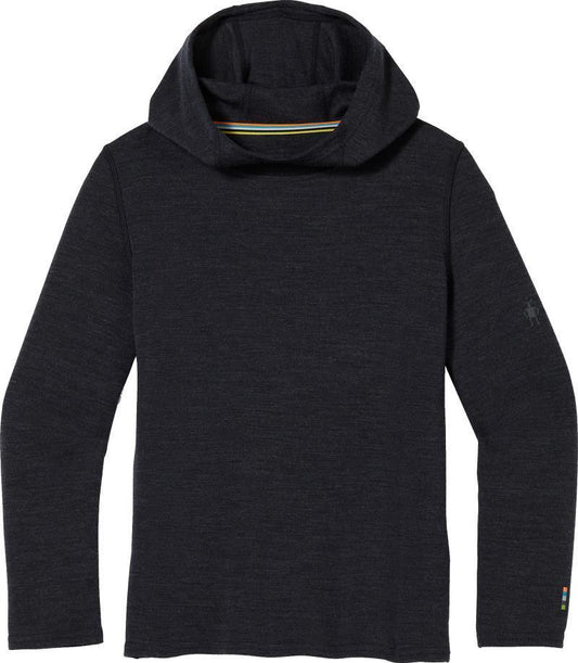 Classic Thermal Merino 250 Base Layer Hoodie - Kids - Charcoal Heather 1