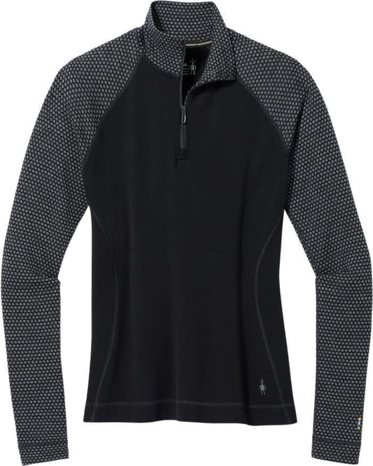 Classic Thermal Merino (250) Base Layer Pattern 1/4 Zip - Womens - Black Dot 1
