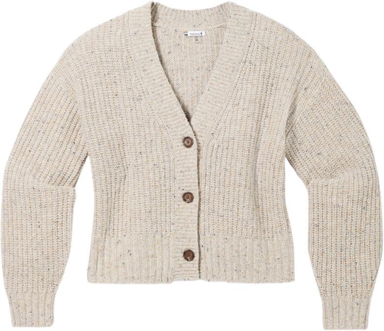 Cozy Lodge Cropped Cardigan Sweater - Womens - Oat Heather 1
