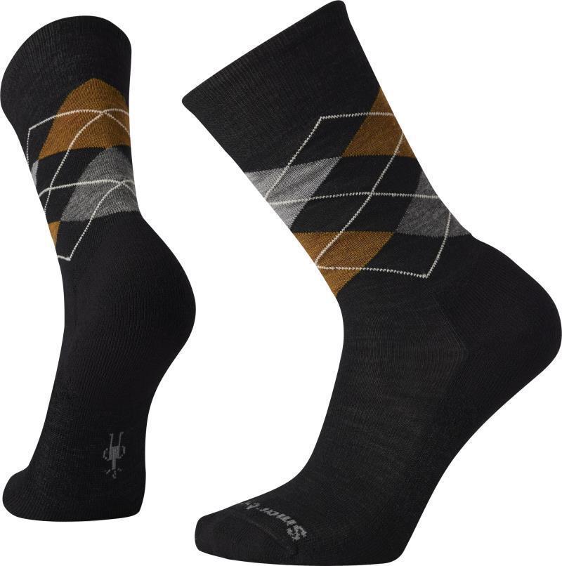 Diamond Jim Crew Socks - Mens - Black / Acorn 1