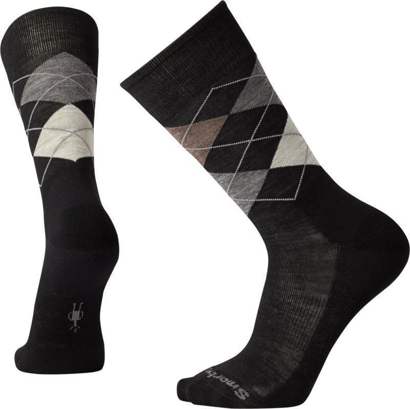 Diamond Jim Crew Socks - Mens - Black / Fossil 1