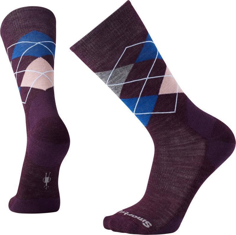 Diamond Jim Crew Socks - Mens - Bordeaux Heather 1