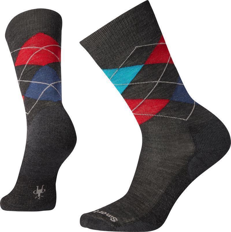 Diamond Jim Crew Socks - Mens - Charcoal 1