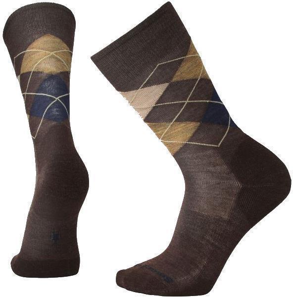 Diamond Jim Crew Socks - Mens - Chestnut Heather / Deep Navy Heather 1