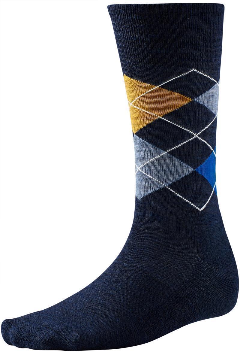 Diamond Jim Crew Socks - Mens - Deep Navy Heather / Bright Blue Heather 1