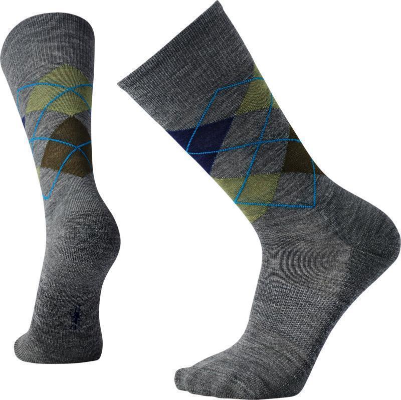 Diamond Jim Crew Socks - Mens - Deep Navy Heather / Medium Gray Heather 1