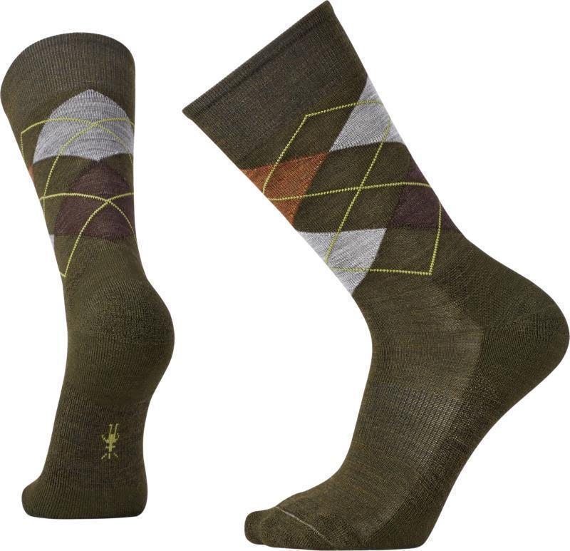 Diamond Jim Crew Socks - Mens - Loden Heather 1