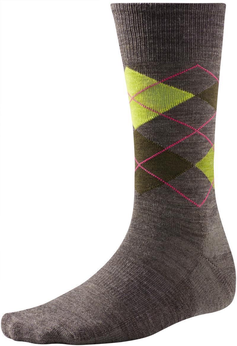 Diamond Jim Crew Socks - Mens - Taupe / Loden 1