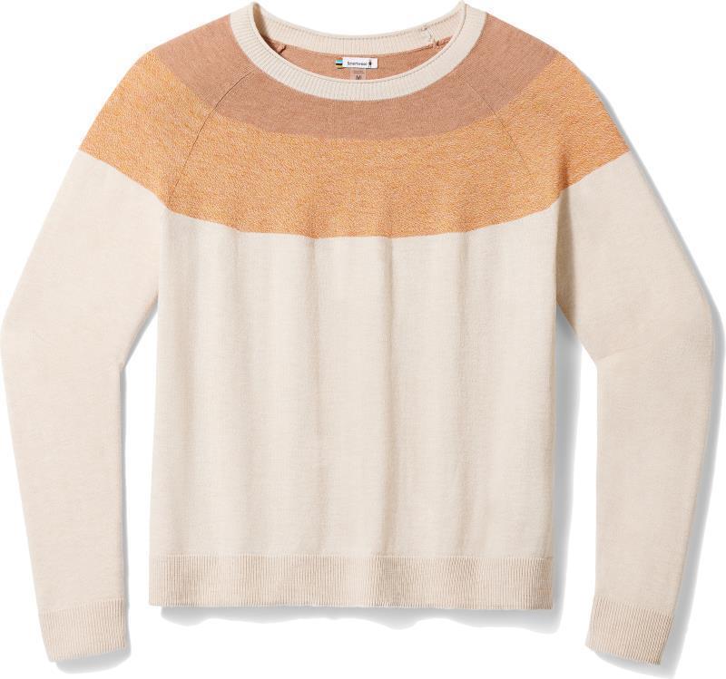 Edgewood Colorblock Crew Sweater - Womens - Almond Heather 1