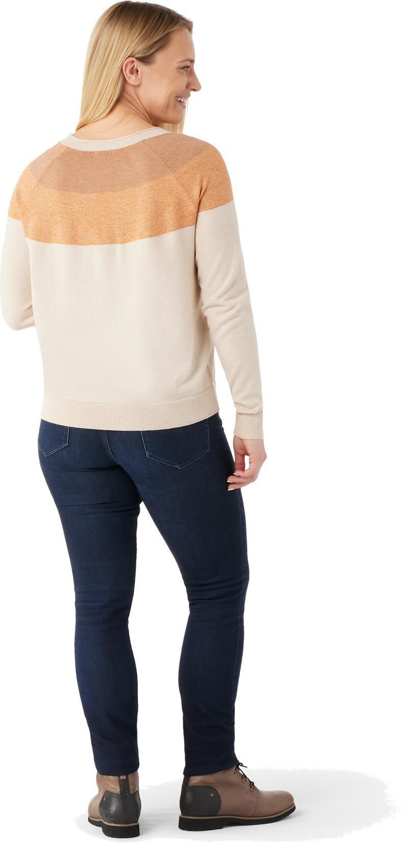 Edgewood Colorblock Crew Sweater - Womens - Almond Heather 3
