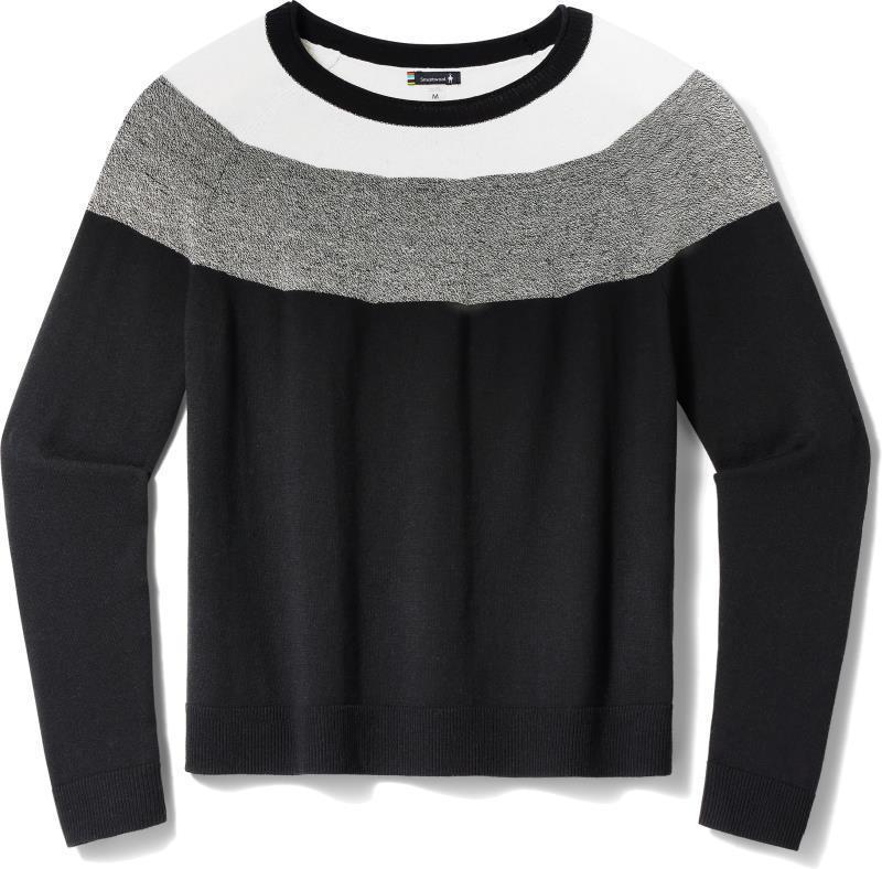 Edgewood Colorblock Crew Sweater - Womens - Black 1