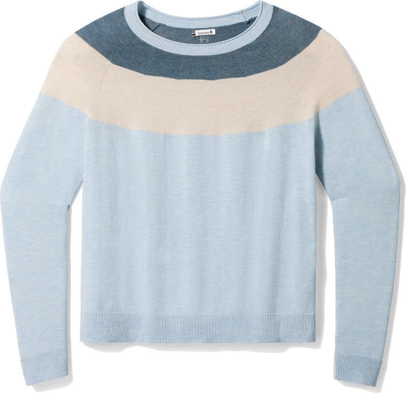 Edgewood Colorblock Crew Sweater - Womens - Winter Sky Heather 1