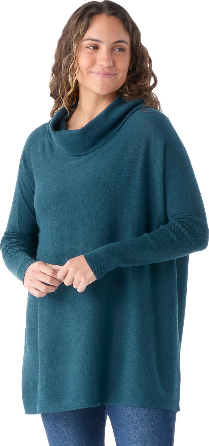 Edgewood Poncho Sweater - Womens - Twilight Blue 2