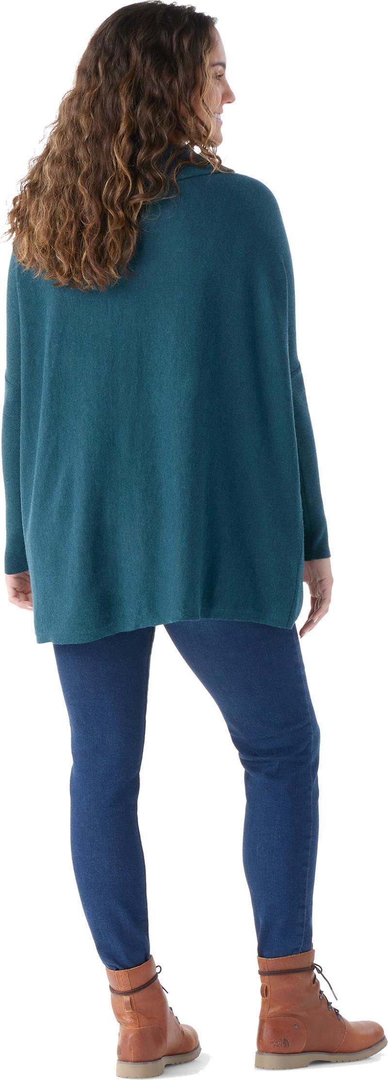 Edgewood Poncho Sweater - Womens - Twilight Blue 3