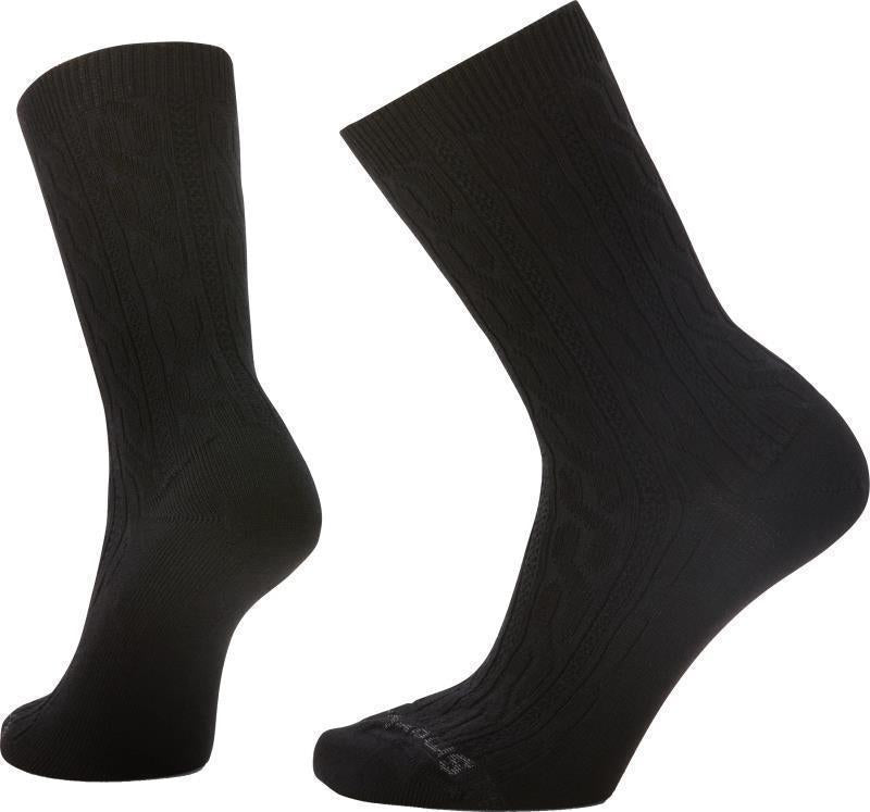 Everyday Cable Crew Socks - Unisex - Black 1