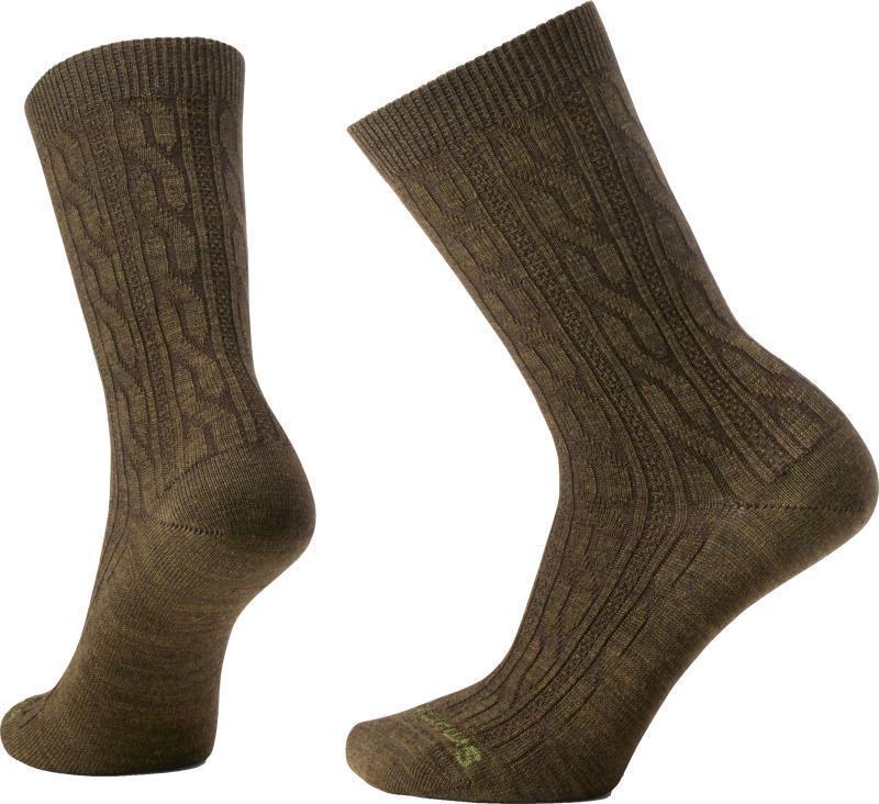 Everyday Cable Crew Socks - Unisex - Military Olive 1