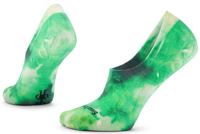 Everyday Far Out Tie Dye Print No Show Socks - Unisex - Military Olive 1