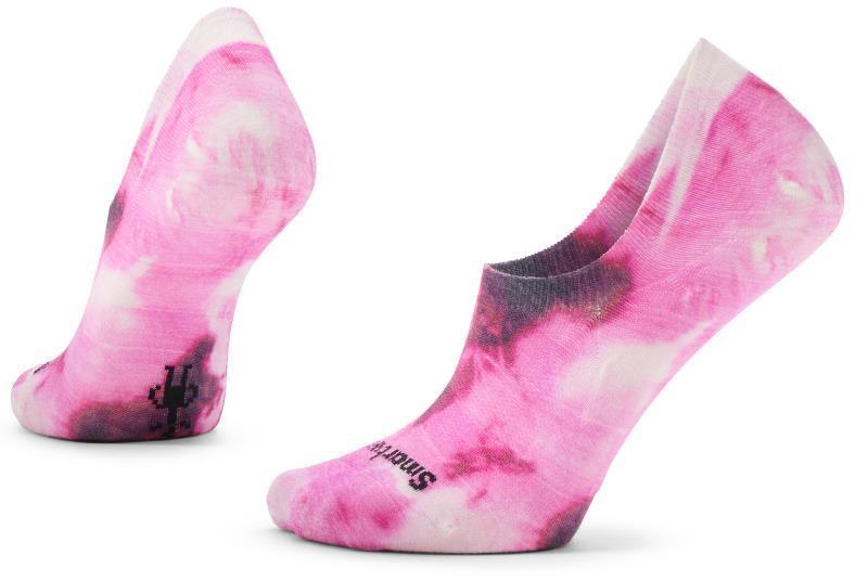 Everyday Far Out Tie Dye Print No Show Socks - Unisex - Power Pink 1