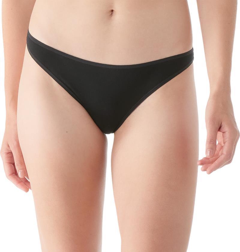 Everyday Merino Thong - Womens - Black 2