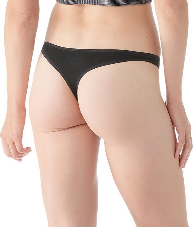Everyday Merino Thong - Womens - Black 3