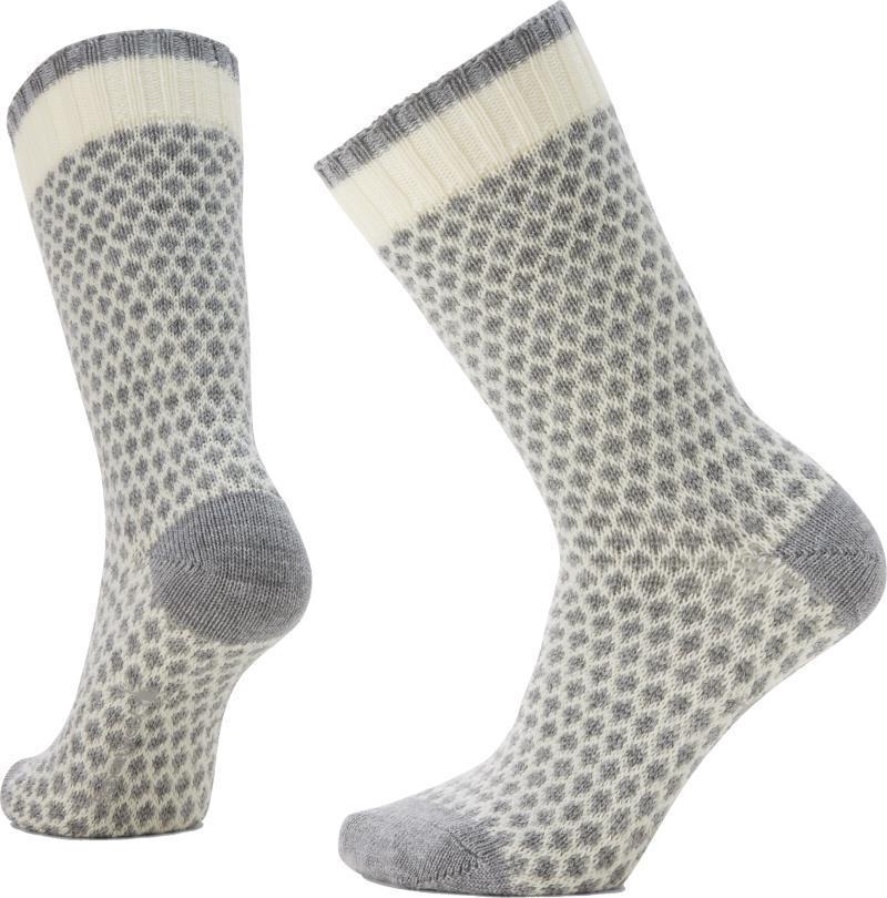 Everyday Popcorn Polka Dot Crew Socks - Unisex - Natural 1