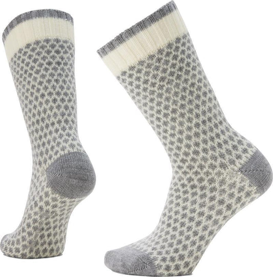 Everyday Popcorn Polka Dot Crew Socks - Unisex - Natural 1