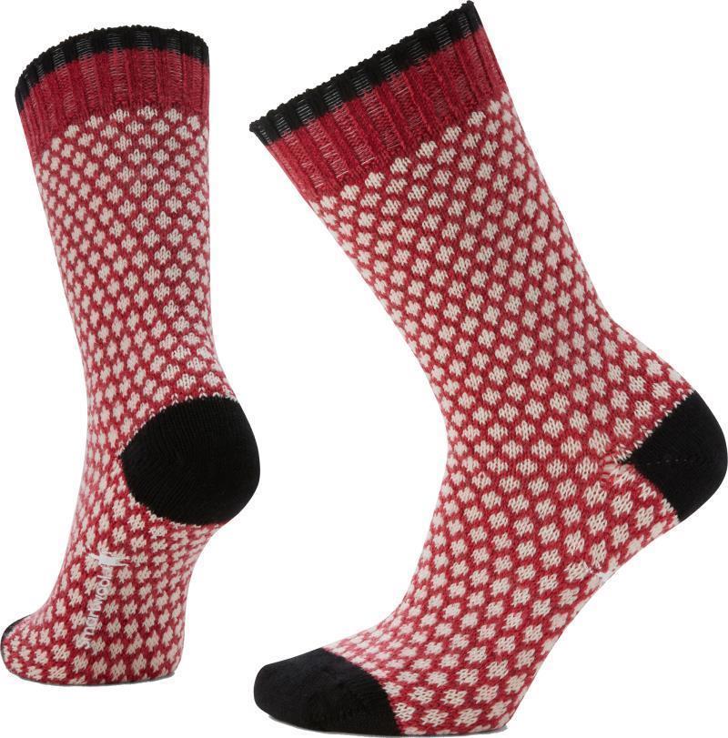 Everyday Popcorn Polka Dot Crew Socks - Unisex - Pomegranate 1