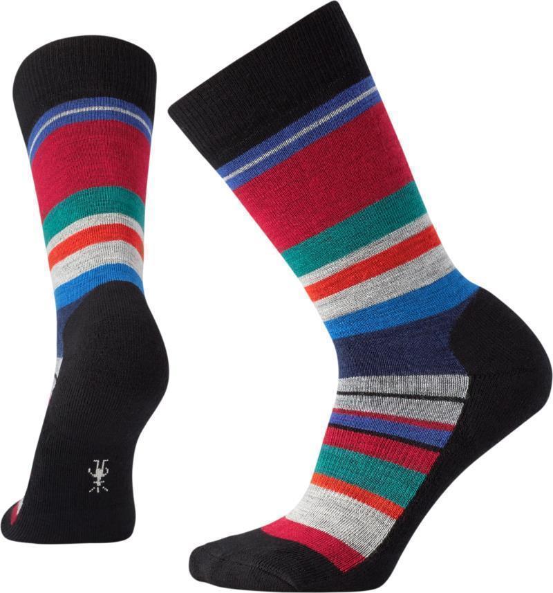 Everyday Saturnsphere Crew Socks - Womens - Black Multi Stripe 1