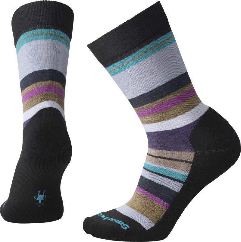 Everyday Saturnsphere Crew Socks - Womens - Black / Meadow Mauve 1