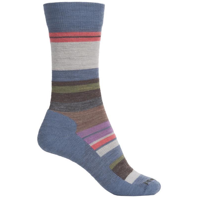 Everyday Saturnsphere Crew Socks - Womens - Blue Steel Heather / Natural 1