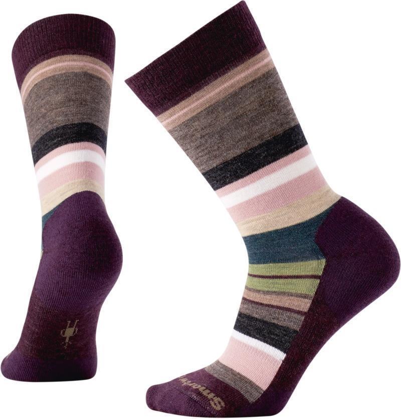 Everyday Saturnsphere Crew Socks - Womens - Bordeaux Heather 1