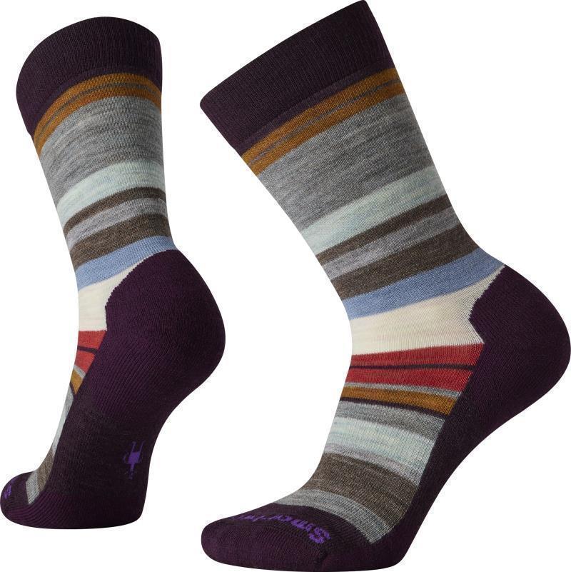 Everyday Saturnsphere Crew Socks - Womens - Bordeaux / Acorn 1