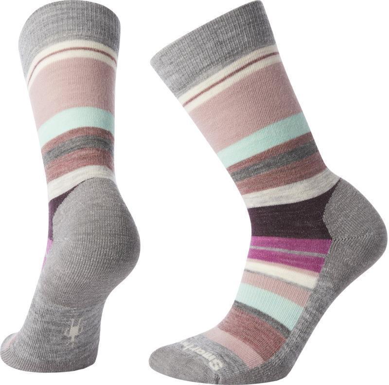 Everyday Saturnsphere Crew Socks - Womens - Light Gray / Mint 1