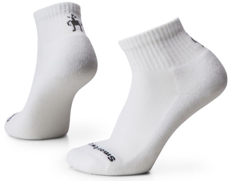 Everyday Solid Rib Ankle Socks - Unisex - White 1