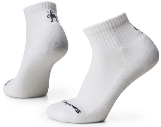 Everyday Solid Rib Ankle Socks - Unisex - White 1