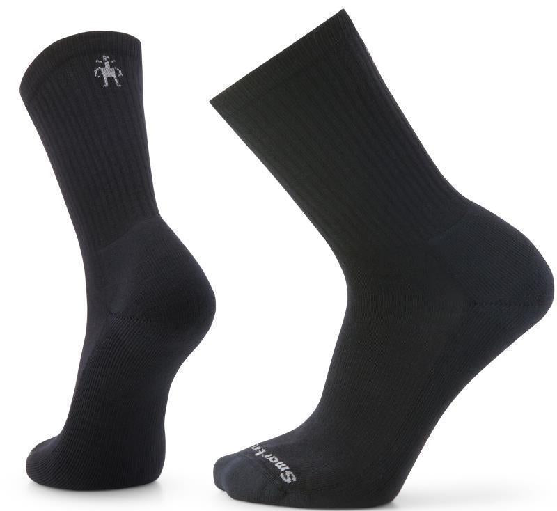 Everyday Solid Rib Crew Socks - Unisex - Black 1